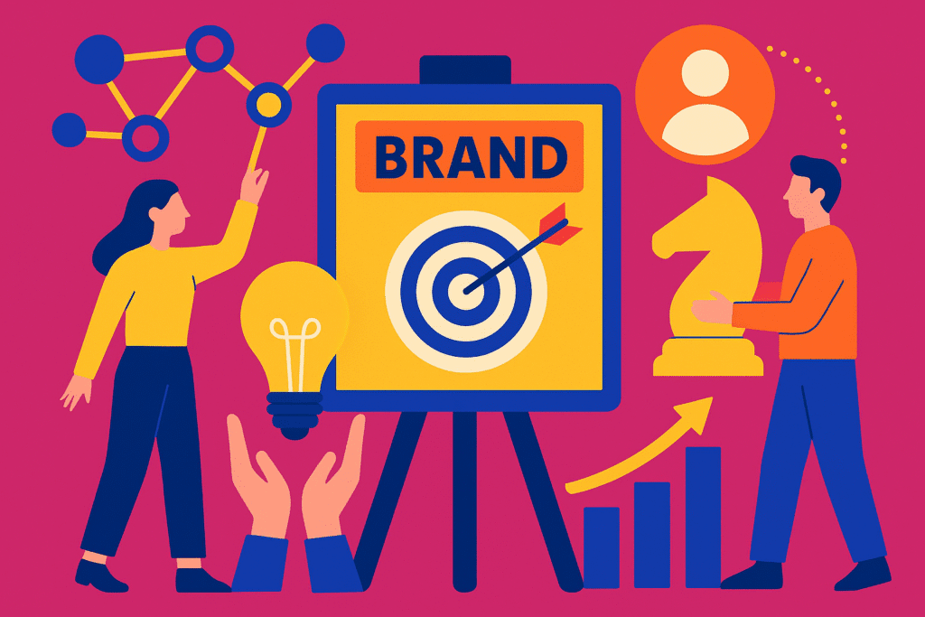 ilustração em artigo de blog sobre brand awareness e marcas