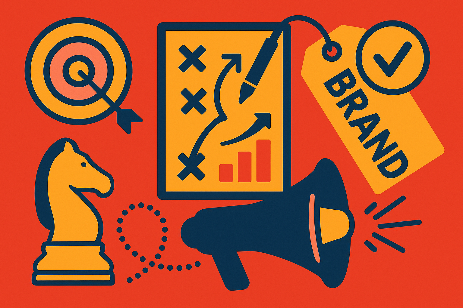 ilustração em artigo de blog sobre brand awareness