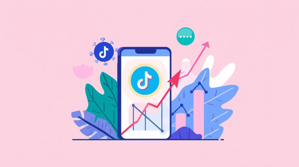 ilustração para artigo de blog sobre SEO no Tiktok