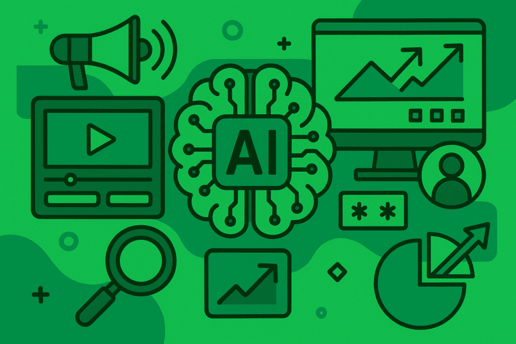 ilustração em artigo de blog de marketing sobre inteligencia artificial no marketing