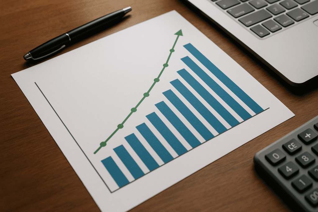 imagem de grafico de crescimento de negócios em site de agencia de seo em São Paulo capital Brasil