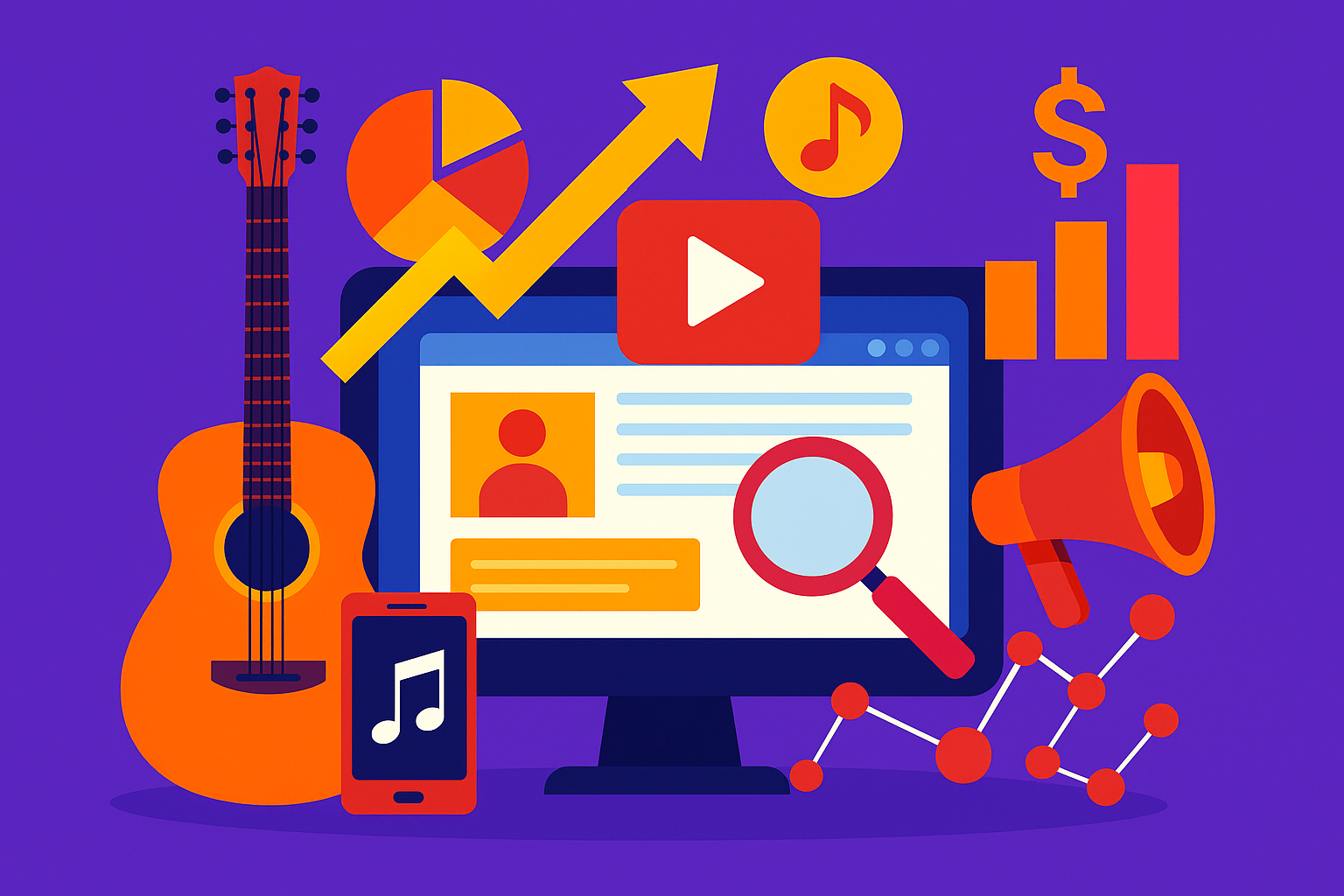 imagem ilustrativa para artigo sobre marketing musical